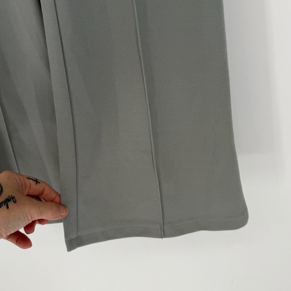 Light Gray Flare Dress Pants - Picture 3 of 5